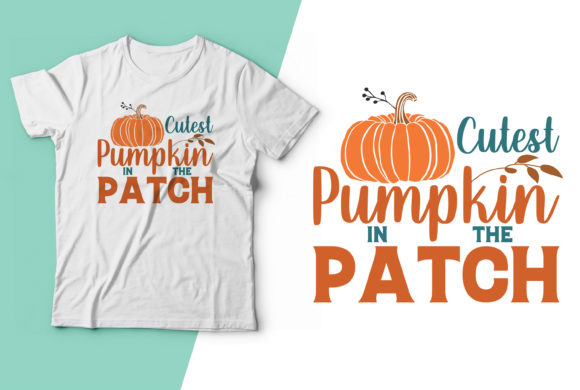 Cute Pumpkin Patch Halloween SVG T-shirt Graphics for Crafts