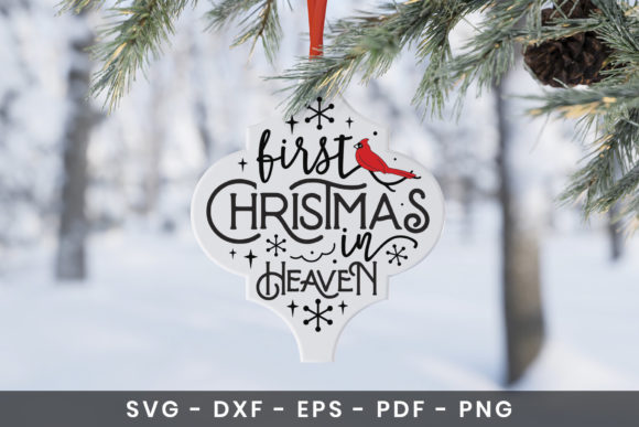 First Christmas in Heaven, Arabesque SVG for Crafts & Graphics
