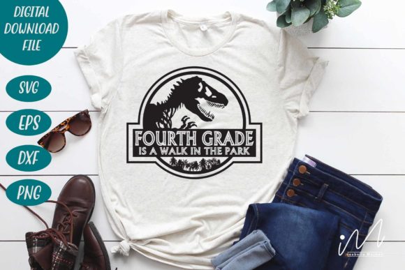 Fourth Grade is a Walk in the Park SVG Graphics
