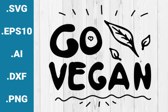 Go Vegan Quote: Graphics for Crafts