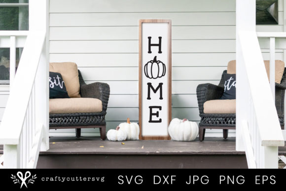 Home Fall Quote Porch Sign: Graphics for Crafts & Seasonal Branding