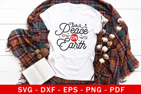 Peace on Earth SVG — Christmas Graphics for Crafts & Content