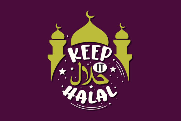 Ramadan Keep It Halal- Islamic Quote Graphics and Crafts