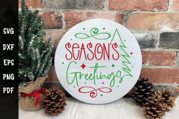 Season’s Greetings SVG: Christmas Graphics for Crafts