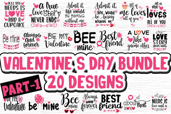 Valentine’s Day Bundle 20 Designs